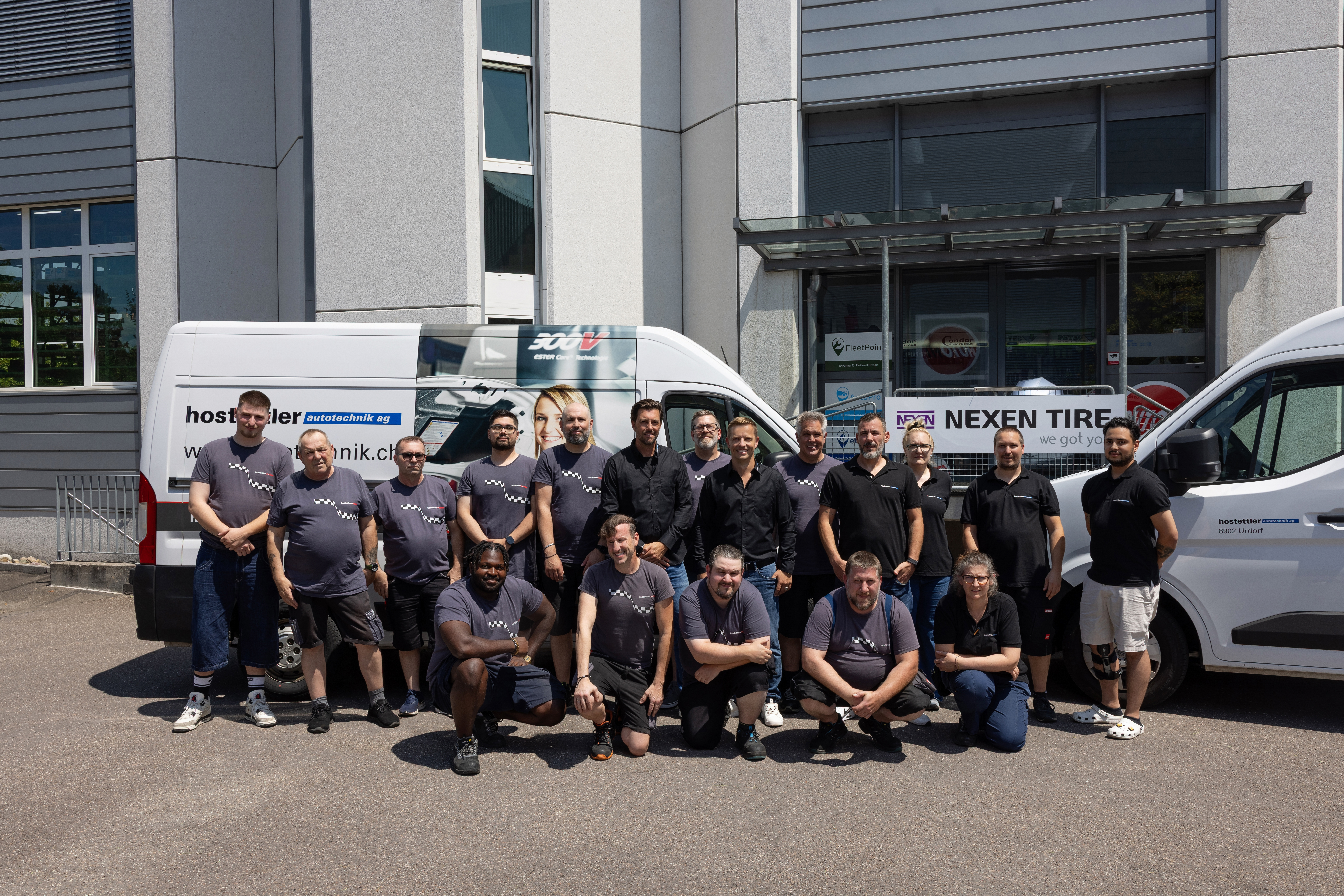 Équipe de la filiale hostettler autotechnik ag Urdorf.